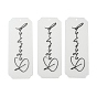 Acrylic Reserved Hanging Signs, for Restaurant, Hotel, Bar, Rectangle