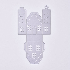 Углеродистая сталь разрезает трафареты, для diy scrapbooking / фотоальбом, декоративная тисняющая бумажная карточка, образец дома