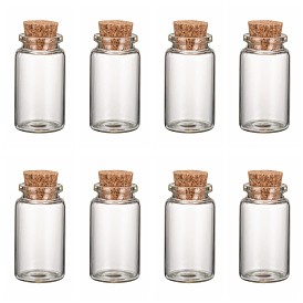 Стеклянные бутылки стеклянные фляги, с пробкой, желающие бутылки, прозрачные, 50x27 мм