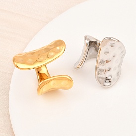 304 открытые кольца манжеты из нержавеющей стали, ионное покрытие (ip), реальный 18 k позолоченный