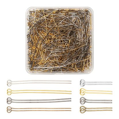 8 Style 21 Gauge Iron Eye Pin