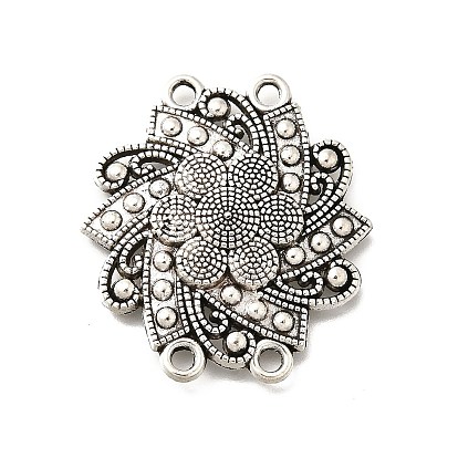 Тибетский стиль сплава многожильных ссылки, без кадмия и без свинца, цветок