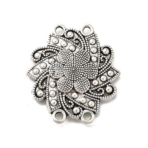 Тибетский стиль сплава многожильных ссылки, без кадмия и без свинца, цветок