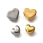 304 из нержавеющей стали бусы, сердце, анти-тускнение, ионное покрытие (ip)