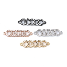 Стойка покрытие латунь микропаве прозрачный кубический цирконий 5 кольца соединительные подвески, без кадмия и без свинца