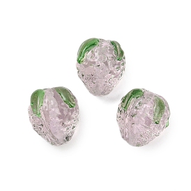 Бусины лэмпворк , клубника