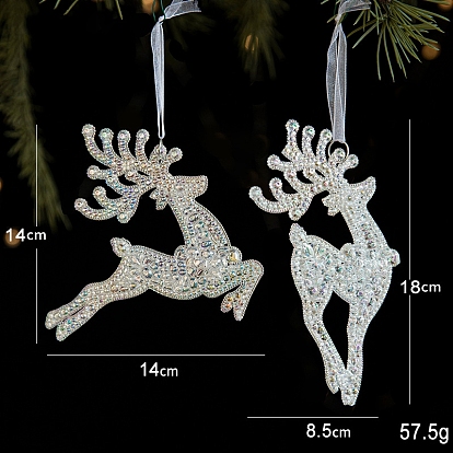 Christmas Theme Acrylic Candy/Deer Pendant Decoration, for Christmas Tree Hanging Ornament