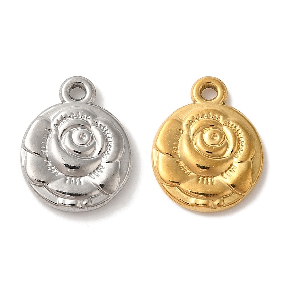 Ионное покрытие (ip) 304 подвески из нержавеющей стали, цветочный шарм