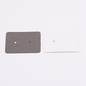 Cartes d'affichage de boucles d'oreilles en papier, rectangle
