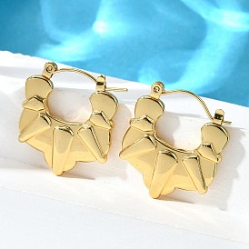 304 серьги из нержавеющей стали для женщин, ионное покрытие (ip)