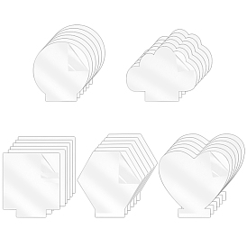 25Pcs 5 Styles Transparency Acrylic Board