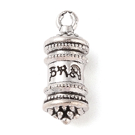 Tibetan Style Alloy Pendants, Cadmium Free & Lead Free, Column