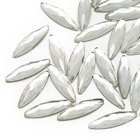 Сделай сам плоская задняя часть k 9 стеклянные кабошоны со стразами, случайное цветное покрытие, граненые, лошадиный глаз 