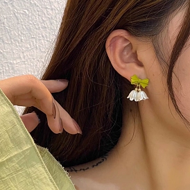 Acrylic Earrings, with Alloy Earrings for Women, 925 Sterling Silver Pins