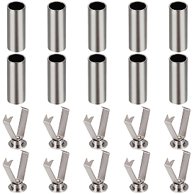 10шт. съемные фиксаторы для концов шнура из сплава, пряжка для колпачков с металлическим шнуром, для шнурков, аксессуаров для спортивной одежды