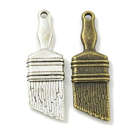 Tibetan Style Alloy Pendants, Lead Free & Cadmium Free, Brush