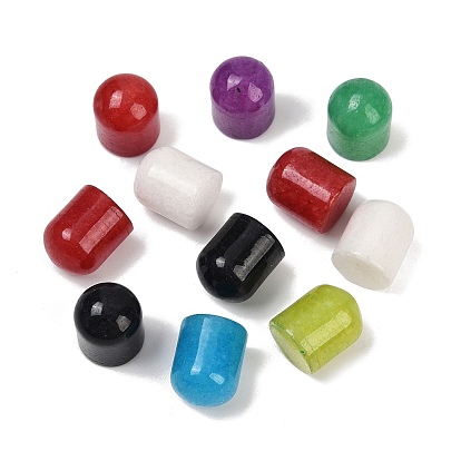 Кабошоны из натурального окрашенного белого нефрита, арка