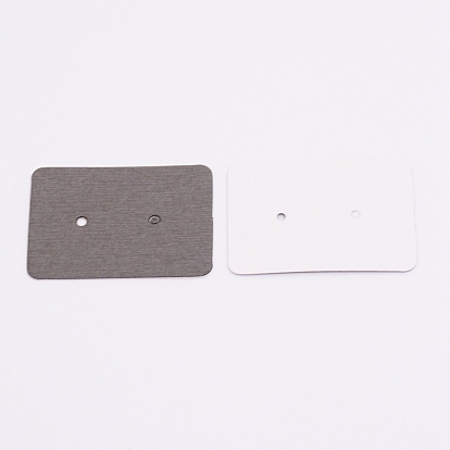 Cartes d'affichage de boucles d'oreilles en papier, rectangle