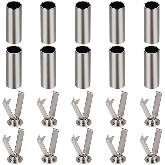 10шт. съемные фиксаторы для концов шнура из сплава, пряжка для колпачков с металлическим шнуром, для шнурков, аксессуаров для спортивной одежды