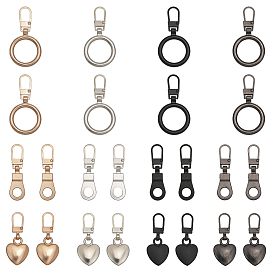 24шт 12 стиль цинковый сплав застежка-молния, аксессуары для одежды, разнообразные