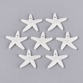 CCB Plastic Pendants, Starfish Charms