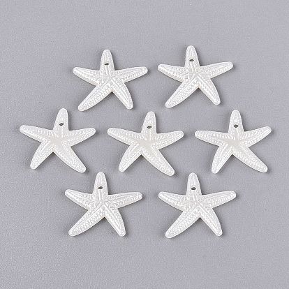 CCB Plastic Pendants, Starfish Charms