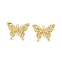 Латунные микро проложить кубического циркония бусы, бабочка
