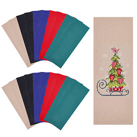 20 шт. 5 цвета хлопковая ткань Aida закладки для вышивки крестом, прямоугольные