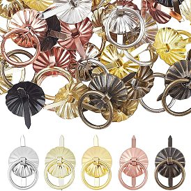 80pcs 4 colors Iron Round Cabinet Handle Pull Knob