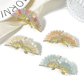 Resin Hair Barrettes, Hair Accessories for Women & Girls, Fan