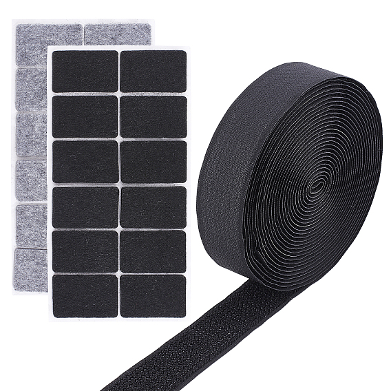 Nylon Reusable Cable Straps Cable Ties & Felt Pad Stickers