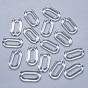 Transparent Acrylic Linking Rings, Quick Link Connectors, For Jewelry Cable Chains Making, Oval