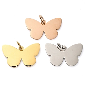 304 подвески из нержавеющей стали для штамповки заготовок, с целью перехода в кольце, очарование бабочки