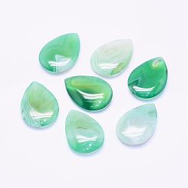 Natural Agate Beads, Drop, No Hole/Undrilled Gemstone, Dyed