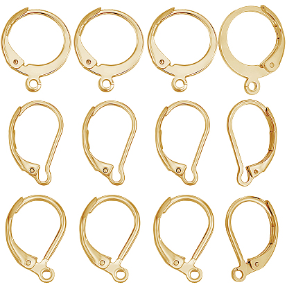 60 шт. 3 стили 304 выводы для сережек с рычагом из нержавеющей стали, с петлей