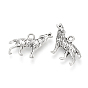 Подвески из сплава воющего волка в тибетском стиле, волк, без кадмия и без свинца
