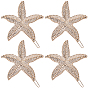10 шт. заколки для волос из цинкового сплава, морская звезда