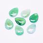 Natural Agate Beads, Drop, No Hole/Undrilled Gemstone, Dyed