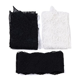 3шт 3 стиль французская вышивка кружево полиэстер повязка на голову, повязка на голову с бантом из шарфа, головка стримера для волос для женщин и девочек