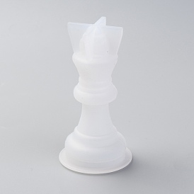 Шахматная силиконовая форма, формы для литья под давлением из эпоксидной смолы для семейных игр, для настольной игры для взрослых детей своими руками, король
