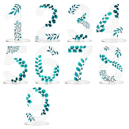 Акриловая цифровая табличка для сиденья карточка сиденья, для свадьбы, ресторан, украшения стола на день рождения