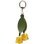 1 Décorations pendentif tulipe en cuir PU, avec des agrafes en alliage, pour les décorations de sacs