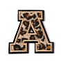 Computergesteuertes Polyester-Stickstoff-Eisen auf Pailletten-Patches, Patch mit Leopardenmuster zum Aufkleben, Kostüm-Zubehör, Applikationen, Buchstabe