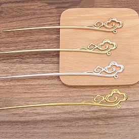 Ancient Style Alloy Hair Stick Finding, for DIY Jewelry Accessories, Cloud