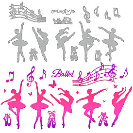 Углеродистая сталь разрезает трафареты, для diy scrapbooking, Фотоальбом, декоративная бумага для тиснения, цвет нержавеющей стали, рисунок танцора