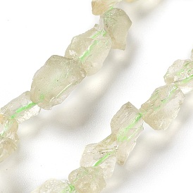 Raw Rough Natural Topaz Beads Strands, Nuggets