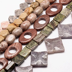 Природных драгоценных камней смешанного бисер нитей, разнообразные