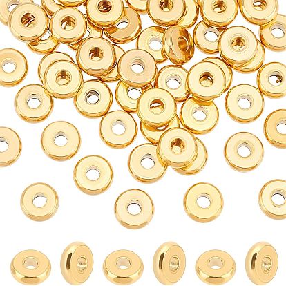 50шт. ионное покрытие (IP) 304 распорные бусины из нержавеющей стали, пончик