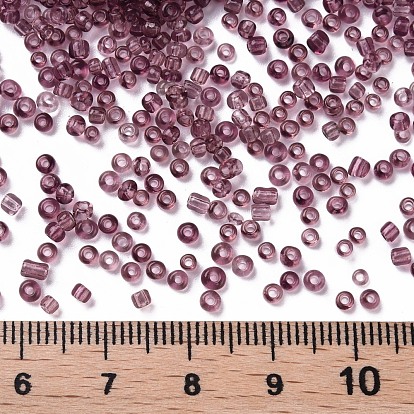 Transparent Round Glass Seed Beads, 2mm, Hole: 1mm, 30000 beads/pound