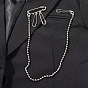 Stylish Long Chain Brooch Pin for Men and Women - Unique Design Hip Hop Fashion Accessory Badge